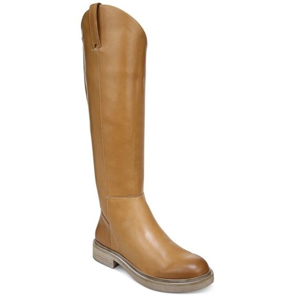 Sam Edelman Womens Brown Leather Fable Block Heel Riding Boots Size 9.5 - Picture 1 of 7